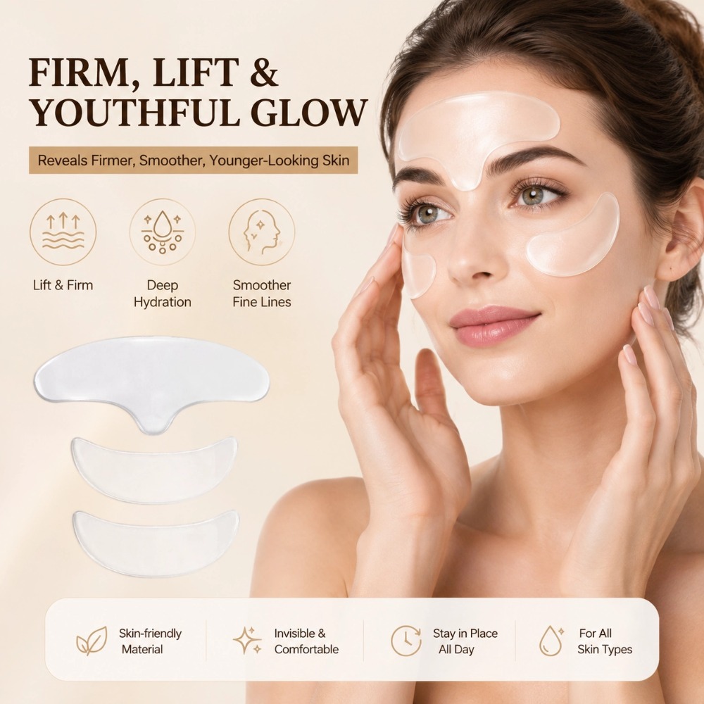 Skincare Indonesia - Herbruikbare anti-rimpel voorhoofdpatch Zachte siliconen patch