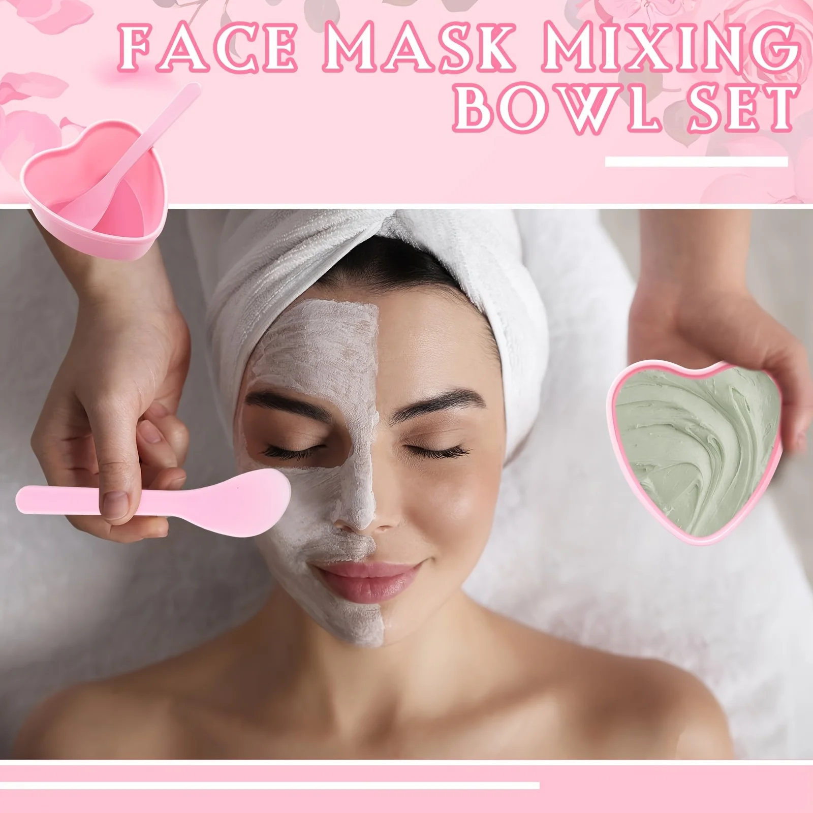 6-delige roze hartvormige gezi - Skincare Indonesia recensie en prijs